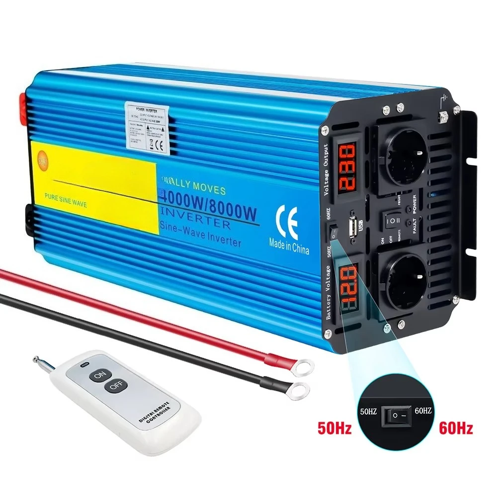 Off Grid Solar Inverter 48V 6000W - อินเวอร์เตอร์แปลงไฟ DC เป็น AC คลื่นไซน์บริสุทธิ์พลังงานแสงอาทิตย์ 8000w