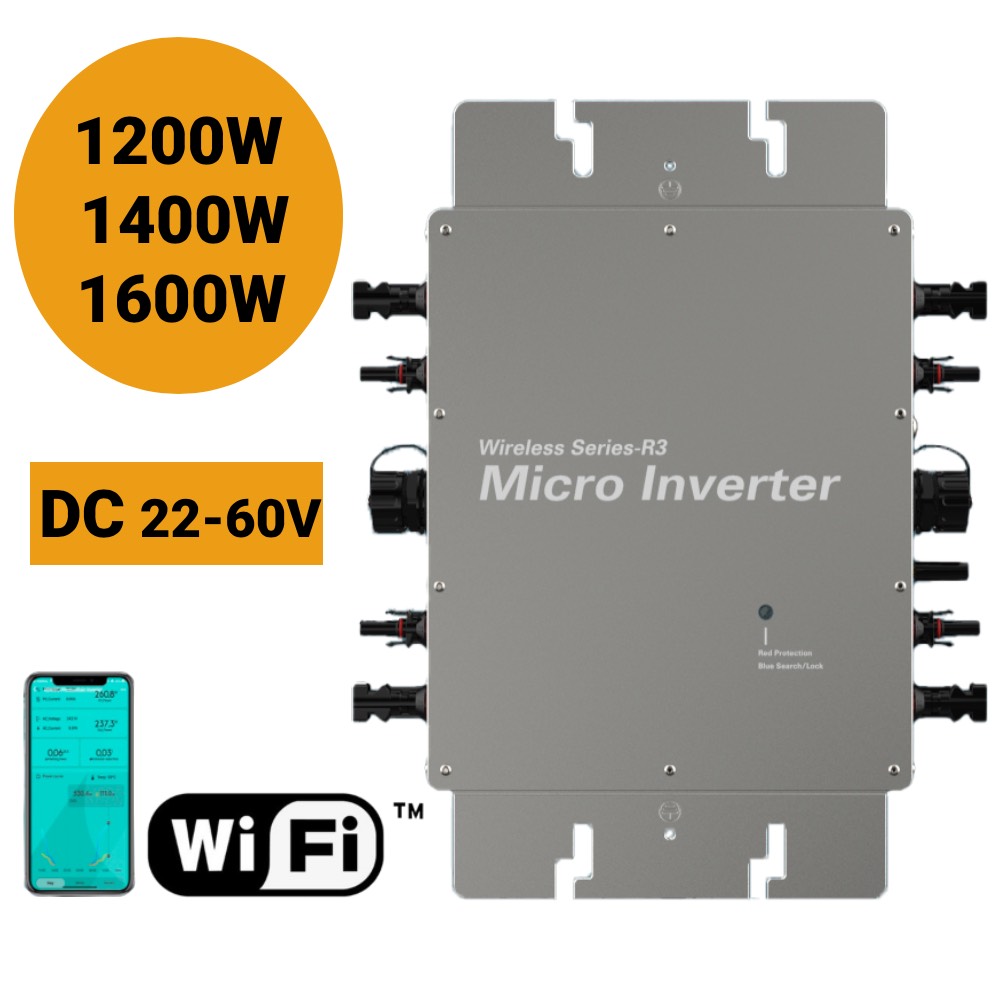 Grid Tie วัตต์พลังงานแสงอาทิตย - Micro Inverter 1400W Solar Grid Tie บทวิจารณ์และราคา