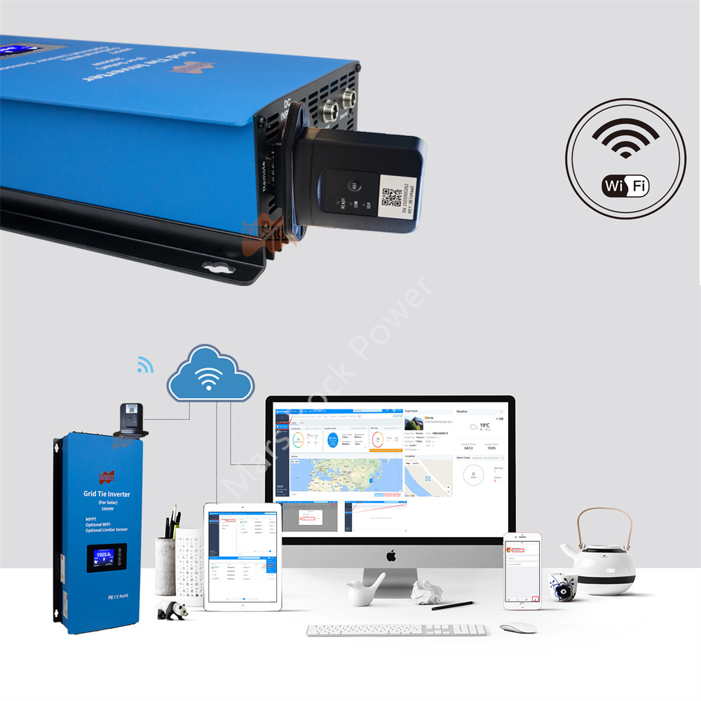 อินเวอร์เตอร์พลังงานแสงอาทิตย์ - Grid Tie Inverter Limiter 2000W บทวิจารณ์และราคา