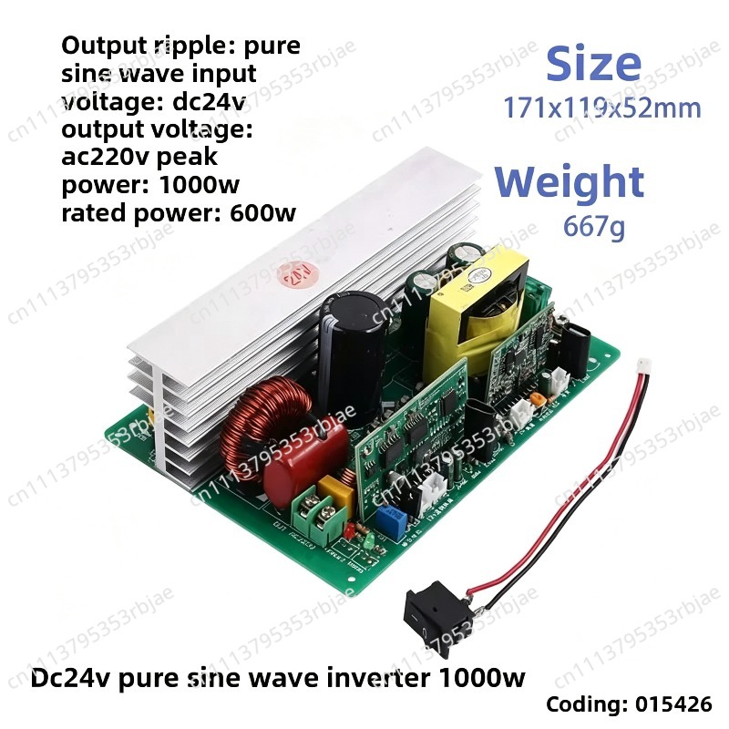 อินเวอร์เตอร์คลื่นไซน์บริสุทธิ - Pure Sine Wave Inverter Board 24V 48V บทวิจารณ์และราคา